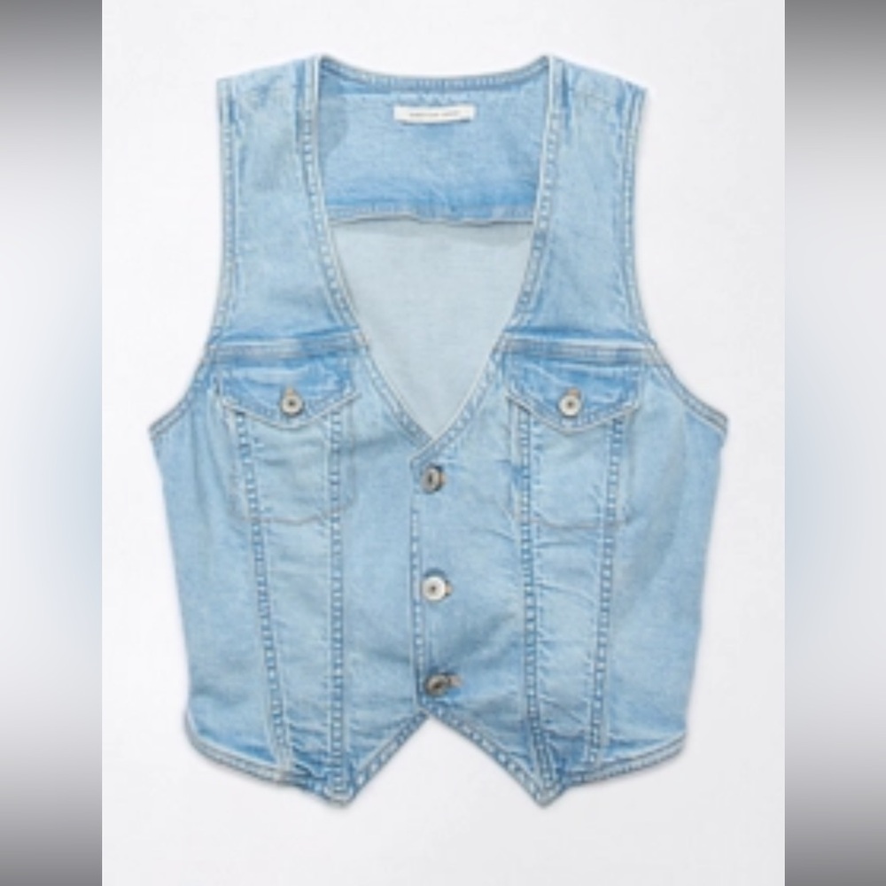 American Eagle Denim Vest